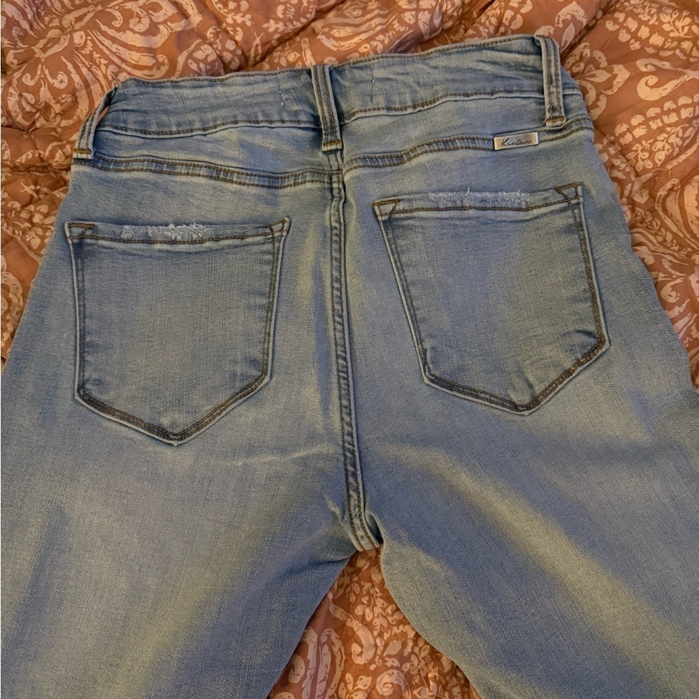 KanCan Sky Blue Denim with Contrast Stitching - Picture 3 of 6